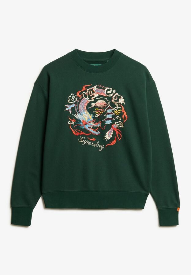 Superdry Sweatshirt SUIKA EMBROIDERED LOOSE CREW - Foto 4