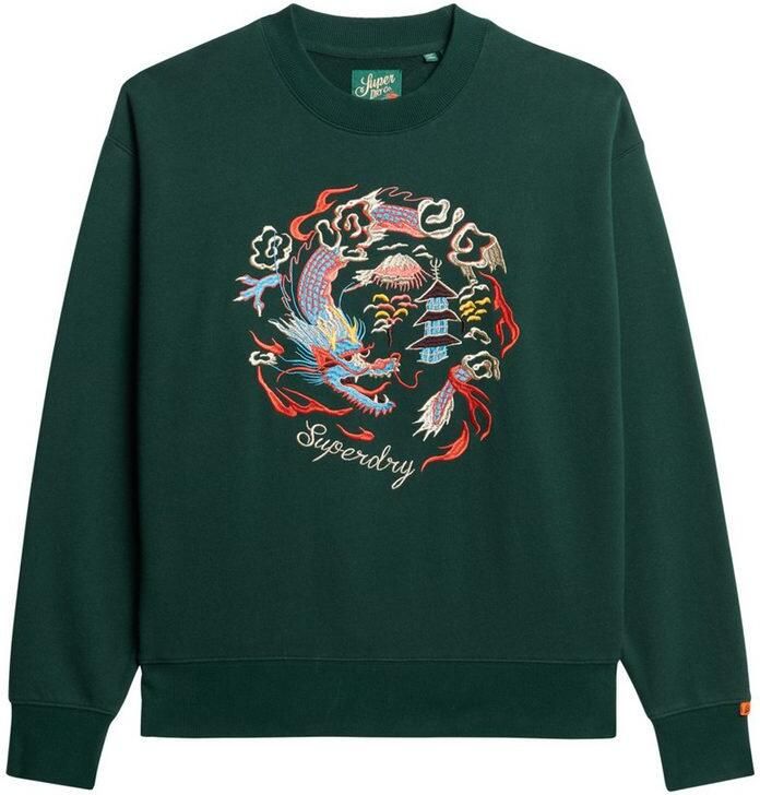 Superdry Sweatshirt SUIKA EMBROIDERED LOOSE CREW - Foto 5
