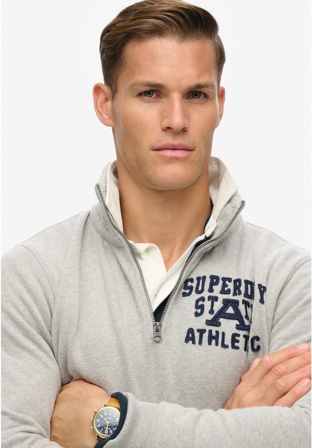Superdry Sweatshirt VINTAGE ATHLETIC ZIP HENLEY