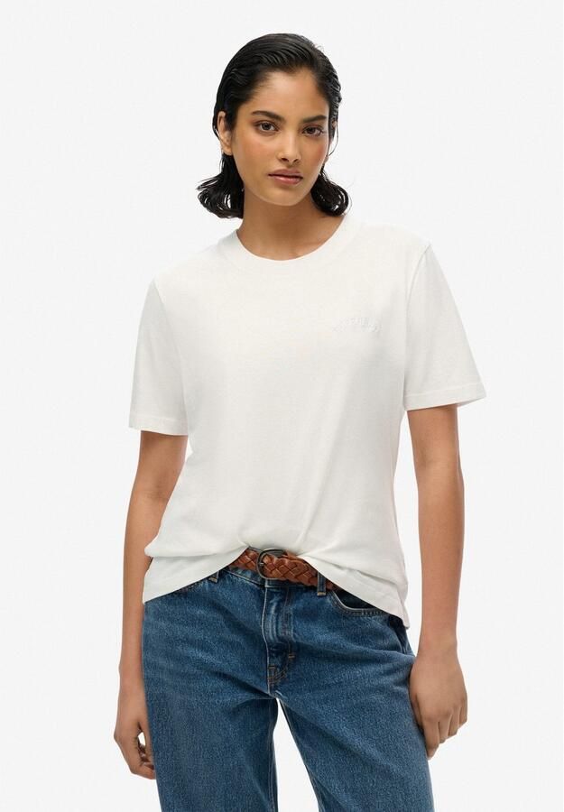 Superdry T-shirt Korte Mouw T-shirt brodé femme Essential Logo - Foto 4
