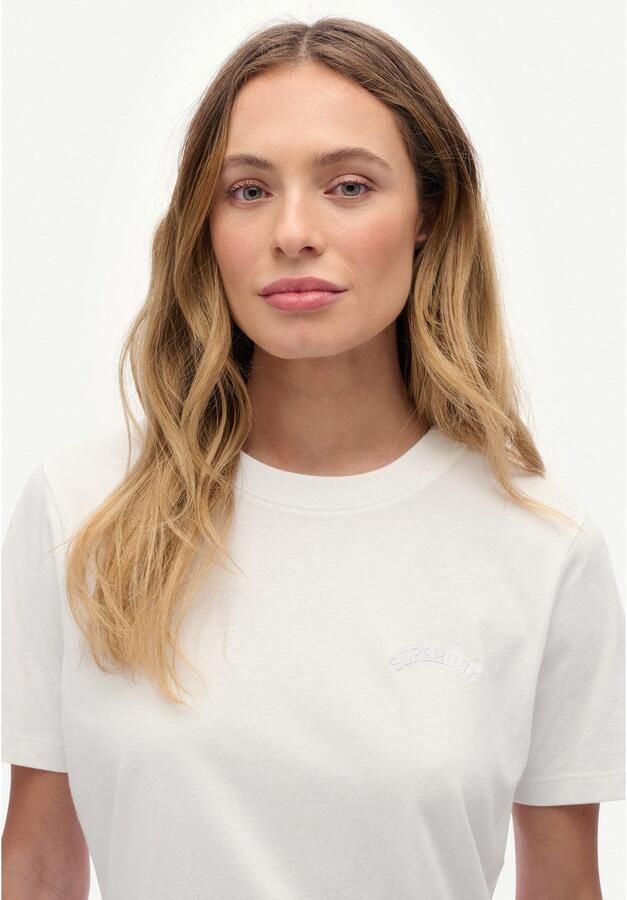 Superdry T-shirt Korte Mouw T-shirt brodé femme Essential Logo
