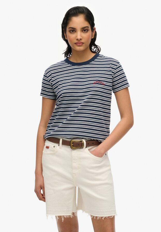 Superdry T-shirt ESSENTIAL LOGO STR FITTED TEE aangenaam draagcomfort door bijzonder zachte haptiek - Foto 7