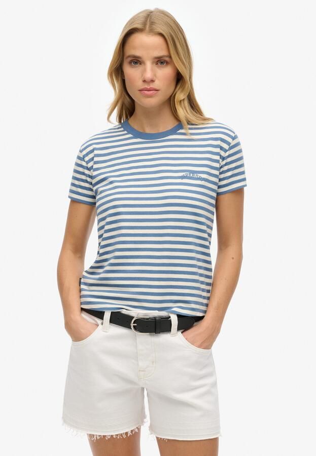 Superdry T-shirt ESSENTIAL LOGO STR FITTED TEE aangenaam draagcomfort door bijzonder zachte haptiek - Foto 7