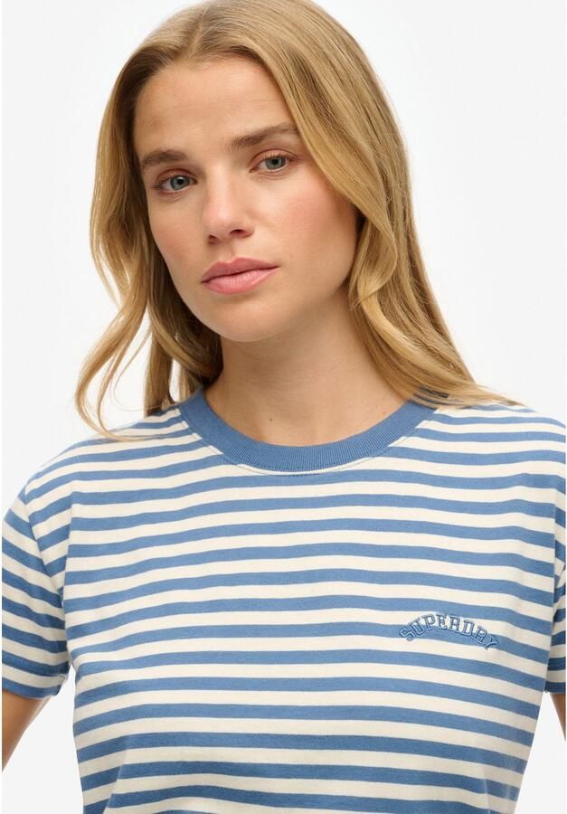 Superdry T-shirt ESSENTIAL LOGO STR FITTED TEE aangenaam draagcomfort door bijzonder zachte haptiek