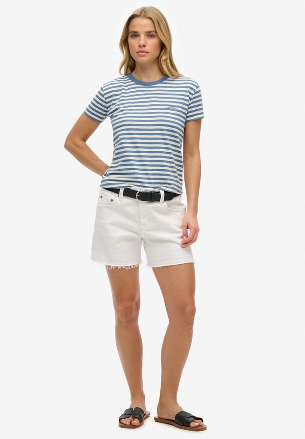 Superdry T-shirt ESSENTIAL LOGO STR FITTED TEE aangenaam draagcomfort door bijzonder zachte haptiek - Foto 3