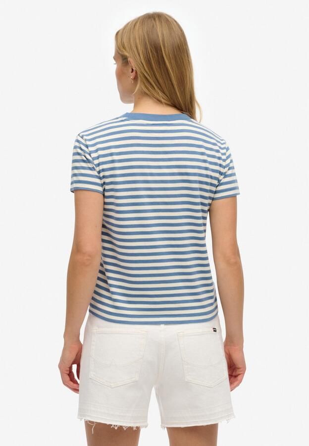 Superdry T-shirt ESSENTIAL LOGO STR FITTED TEE aangenaam draagcomfort door bijzonder zachte haptiek - Foto 5