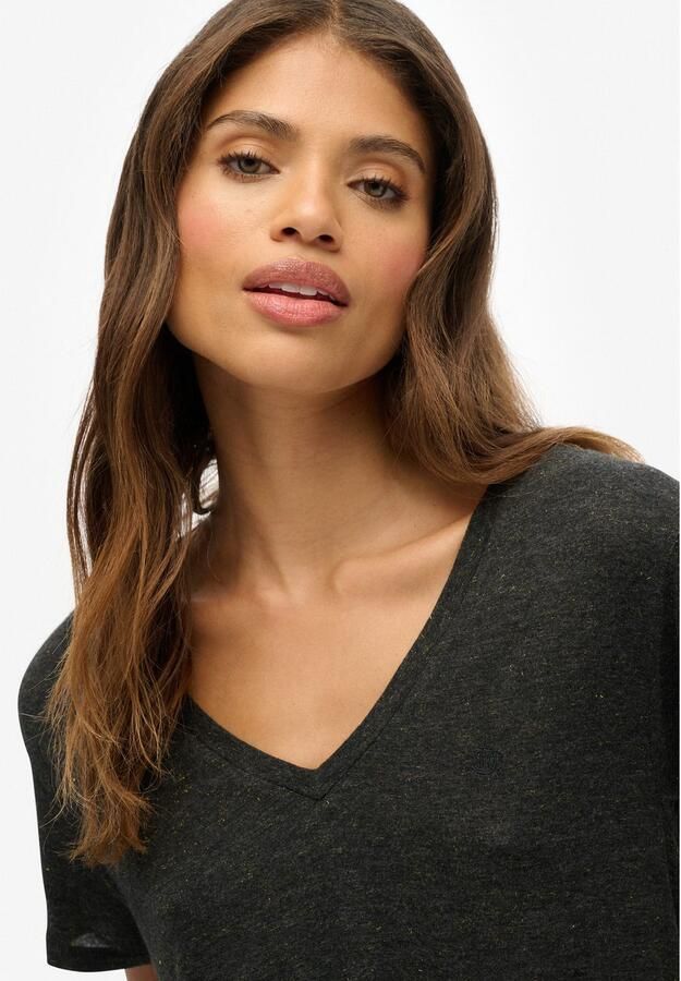 Superdry T-shirt STUDIOS SLUB EMB VEE TEE - Foto 5