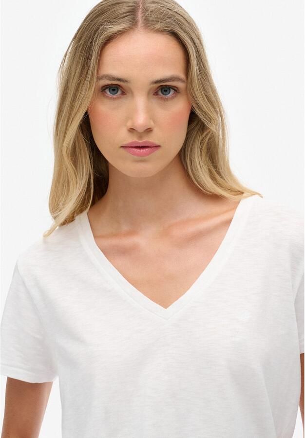 Superdry T-shirt STUDIOS SLUB EMB VEE TEE - Foto 3