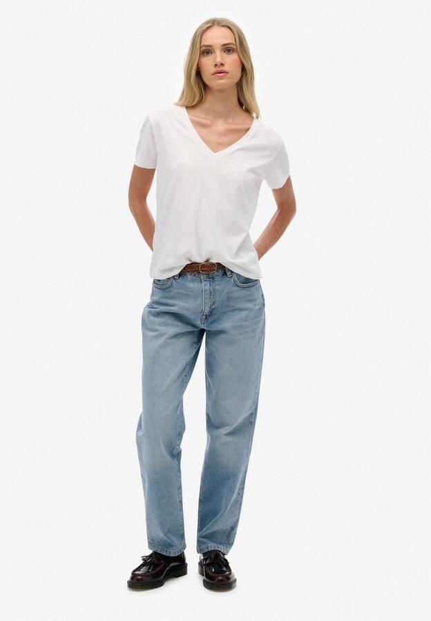 Superdry T-shirt STUDIOS SLUB EMB VEE TEE - Foto 4