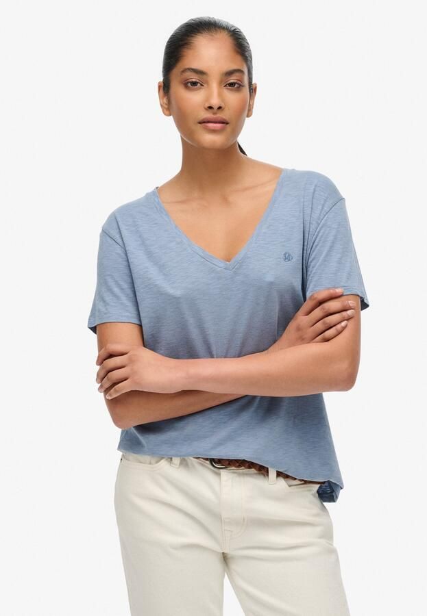 Superdry T-shirt STUDIOS SLUB EMB VEE TEE - Foto 8