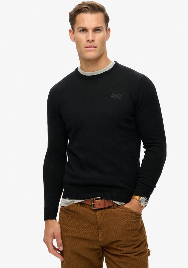 Superdry Trui met ronde hals ESSENTIAL SLIM FIT CREW JUMPER - Foto 6
