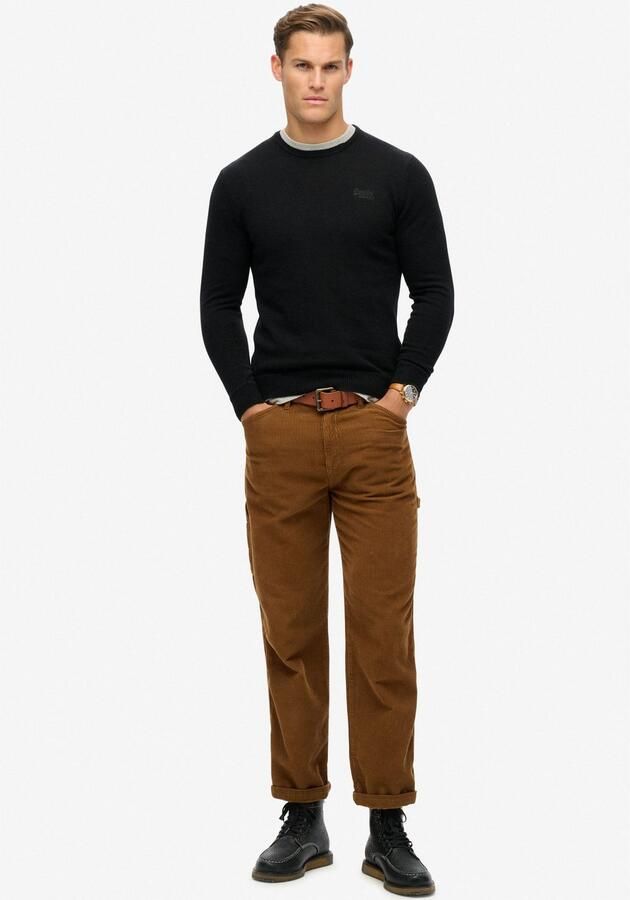 Superdry Trui met ronde hals ESSENTIAL SLIM FIT CREW JUMPER - Foto 5