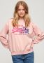 Superdry Roze Print Sweatshirt voor vrouwen Pink Dames - Thumbnail 2
