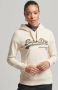Superdry Dames sweatshirt met capuchon Vintage Logo Borough Beige Dames - Thumbnail 3
