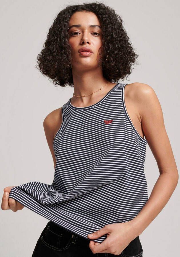 Superdry Tanktop VINTAGE LOGO EMB STRIPE VEST