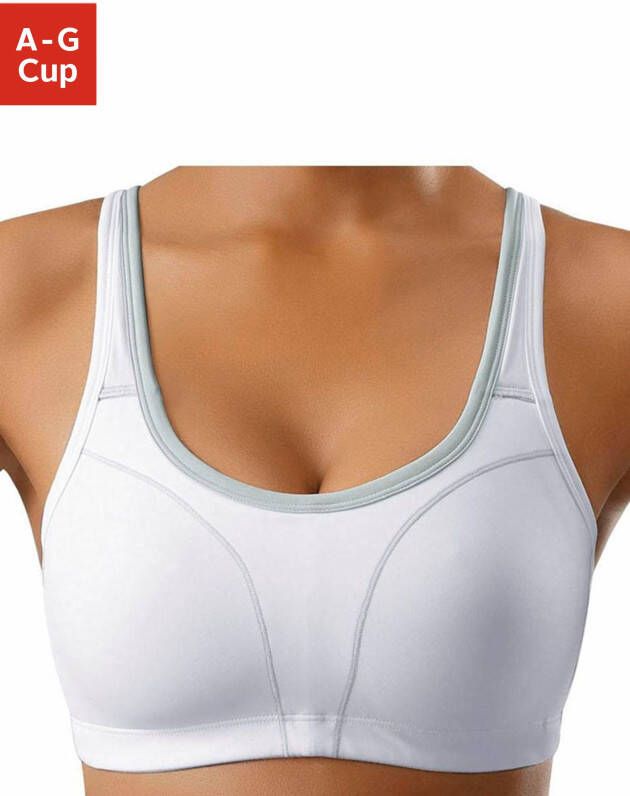 Susa Sport-bh Move high naadloze voorgevormde cups microvezel elastisch - Foto 3