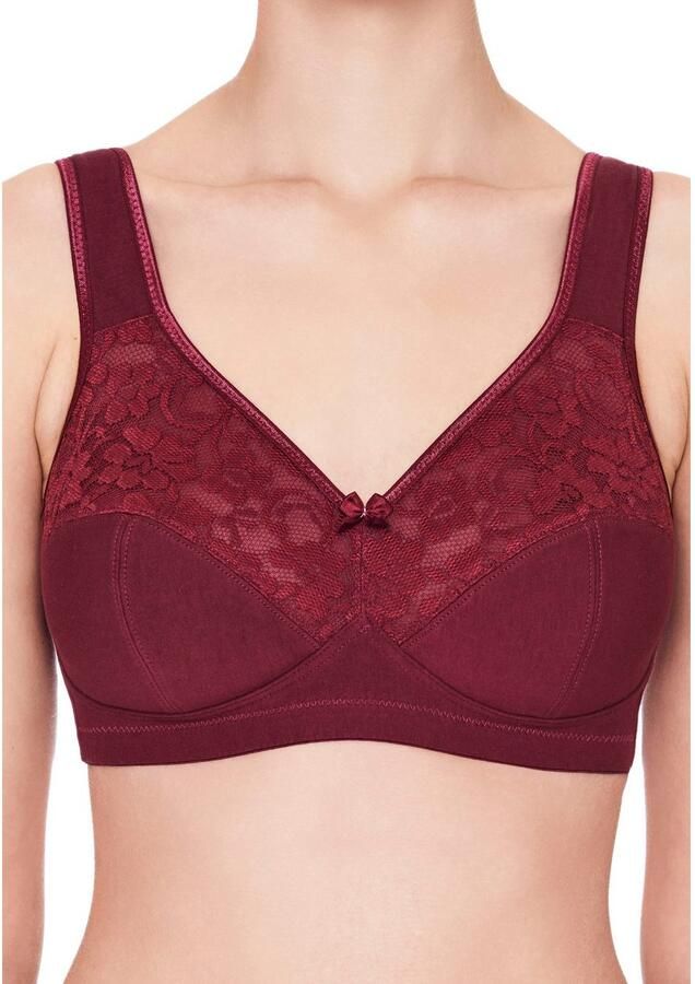 Susa Beugelloze-bh Basic Kant genaaide cups katoenmix elastisch bh-set (Set van 2) - Foto 11