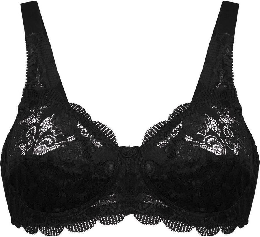 Susa Beugelloze-bh Latina fijn kant ademend elastisch comfortabel bh-set (Set van 2) - Foto 3