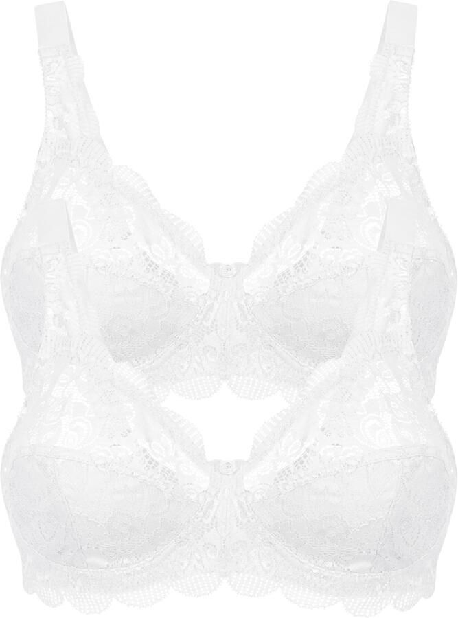 Susa Beugelloze-bh Latina fijn kant ade d elastisch comfortabel bh-set (Set van 2) - Foto 7