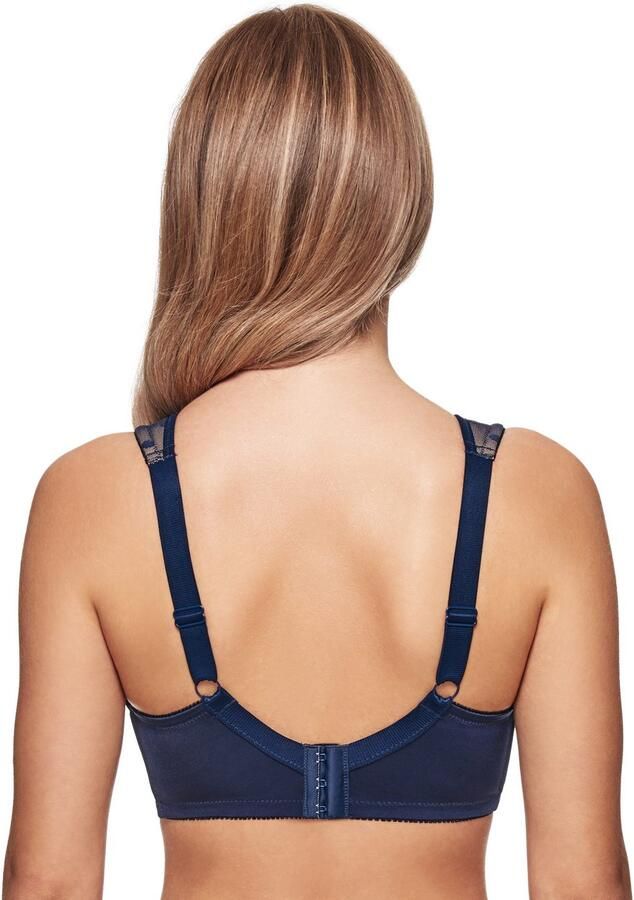 Susa Beugelloze-bh Prints gestikte cups gestippeld katoenmix elastisch comfortbandjes - Foto 3