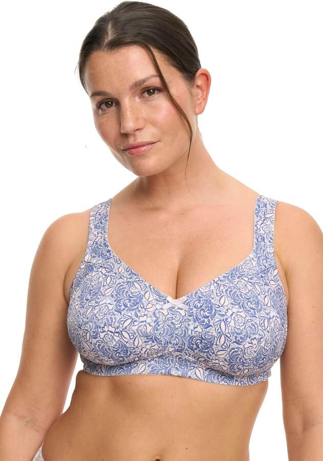 Susa Steun-bh Print gestikte cups elastisch brede bandjes zonder beugel - Foto 6