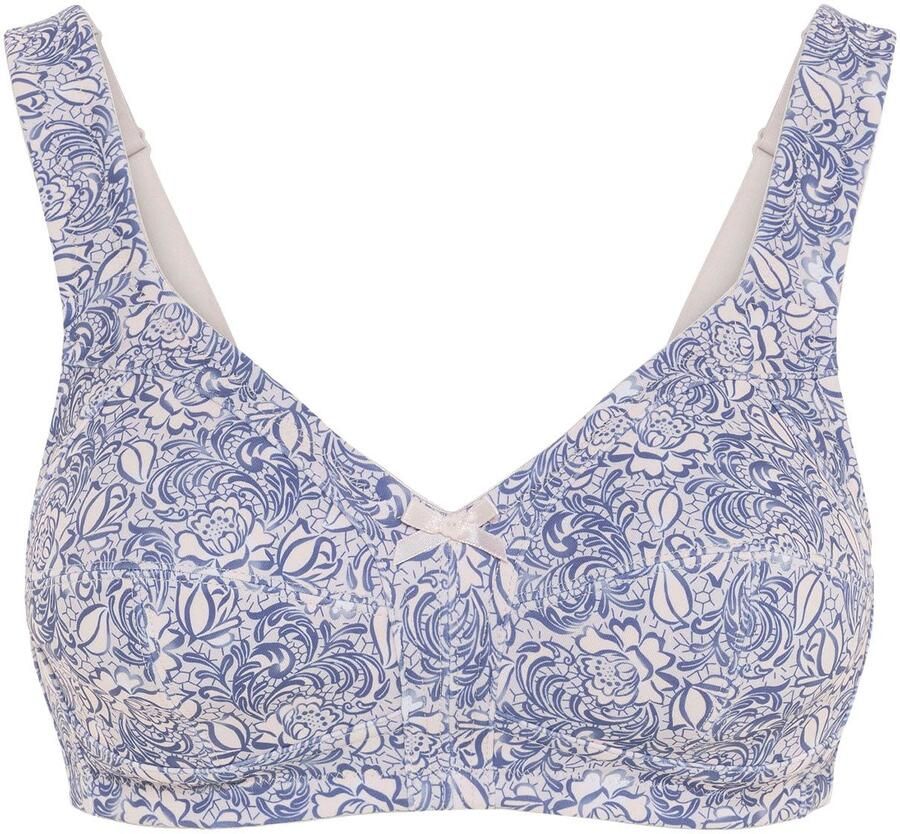 Susa Steun-bh Print gestikte cups elastisch brede bandjes zonder beugel - Foto 6