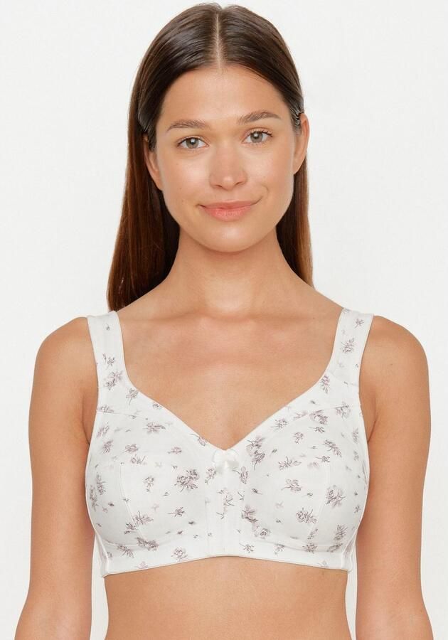 Susa Steun-bh Prints gestikte cups niet-doorschijnend brede bandjes bloemenprint elastisch - Foto 6