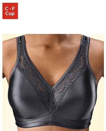 Swegmark niet-voorgevormde bh zonder beugel Stars antraciet - Foto 3