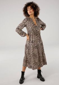 Tamaris Maxi-jurk in trendy model met volantrok