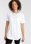Tamaris Oversized shirt Korte mouwen wijde snit basic-stijl ronde hals - Thumbnail 1