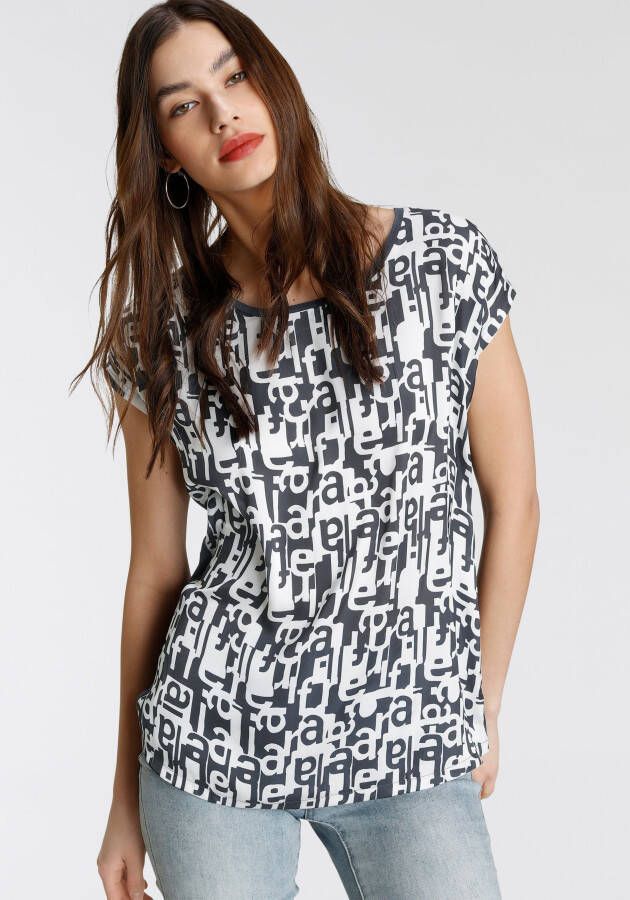 Tamaris Shirtblouse met trendy print nieuwe collectie