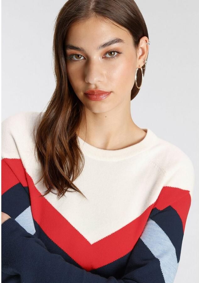 Tamaris Gebreide jurk casual look met ronde halslijn - Foto 2