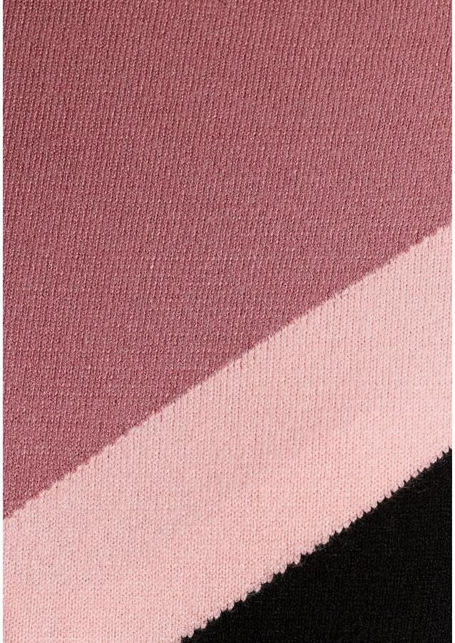 Tamaris Gebreide jurk casual look met ronde halslijn