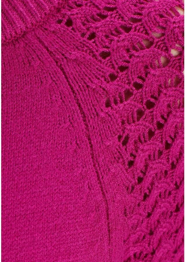 Tamaris Gebreide jurk Mini-lengte met ajourbreipatroon van Viscosemix