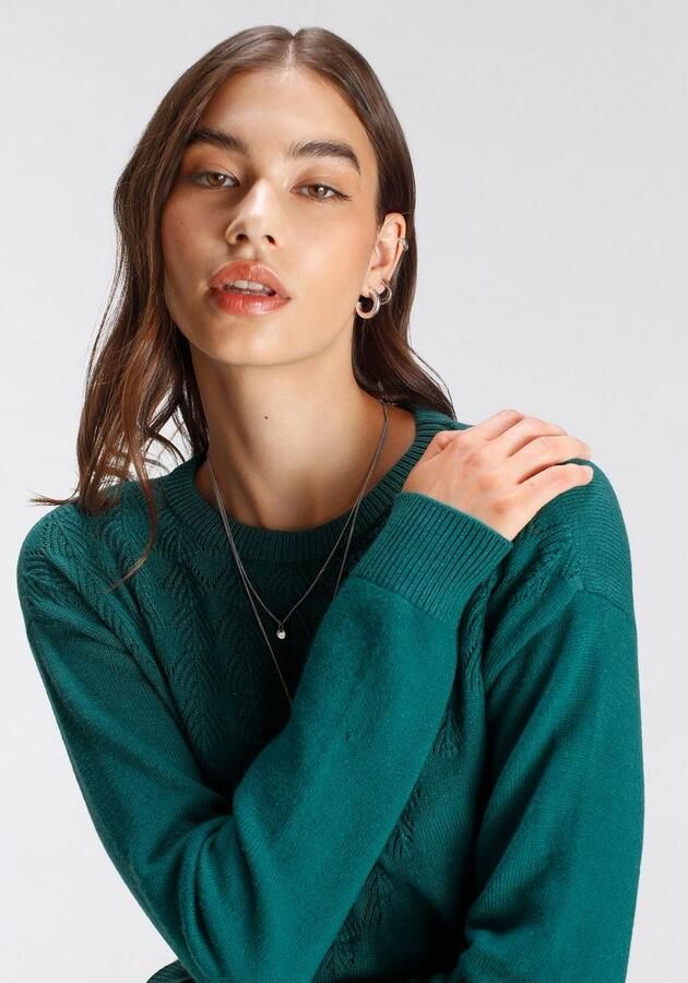 Tamaris Gebreide jurk Mini-lengte modieus ajourbreisel - Foto 4