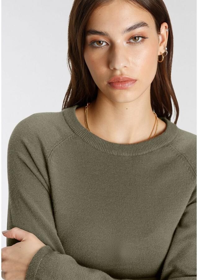 Tamaris Gebreide jurk nonchalante mini-jurk van viscosemix