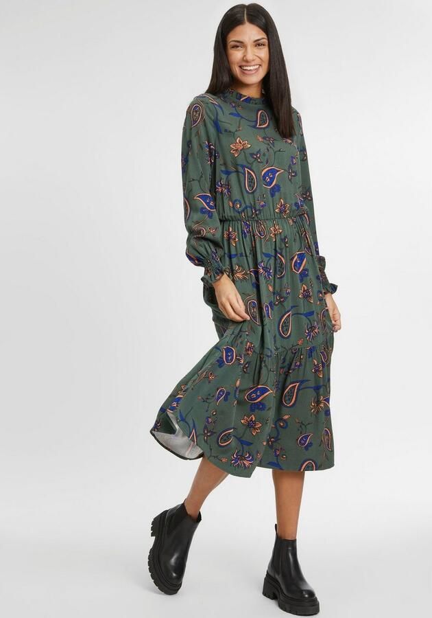 Tamaris Gedessineerde jurk Met printmotief - Foto 9