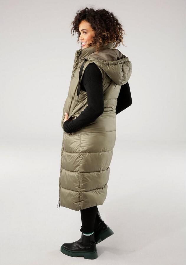 Tamaris Gewatteerde jas met afneembare mouwen en capuchon ook draagbaar als vest - Foto 7