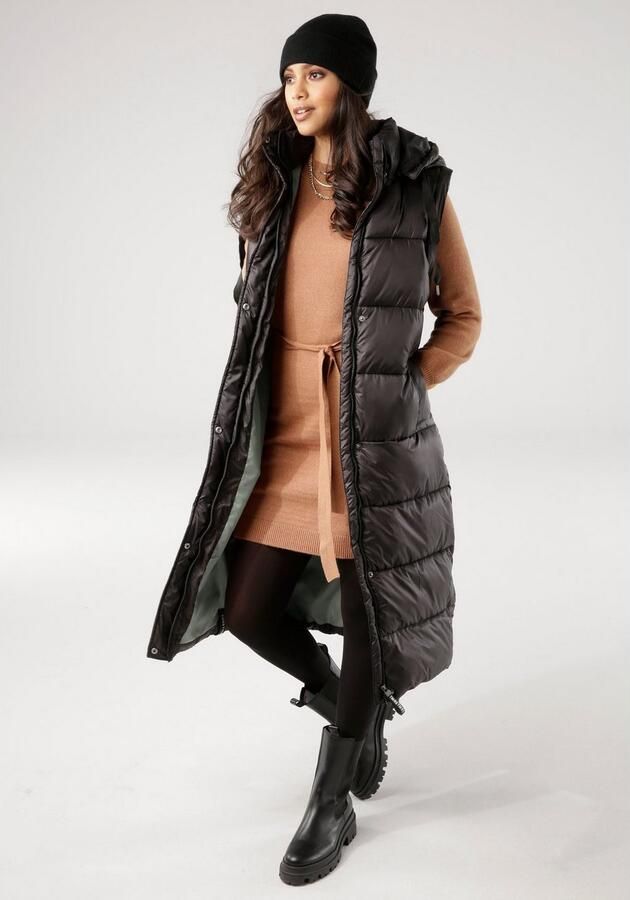 Tamaris Gewatteerde jas met afneembare mouwen en capuchon ook draagbaar als vest - Foto 7