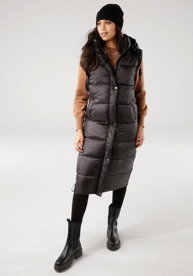 Tamaris Gewatteerde jas met afneembare mouwen en capuchon ook draagbaar als vest - Foto 11