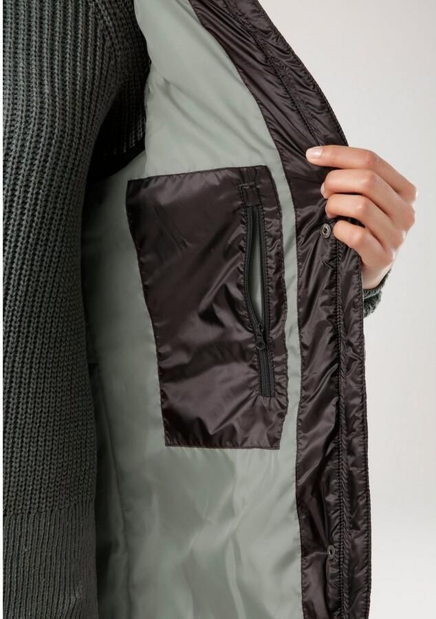 Tamaris Gewatteerde jas met afneembare mouwen en capuchon ook draagbaar als vest - Foto 2