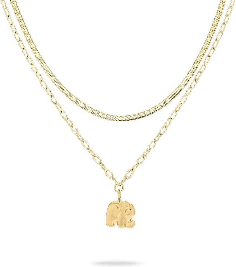 Tamaris Kettingenset Sieraad Geschenk Roestvrijstalen Ketting Little Elephant (set 3-delig) - Foto 8