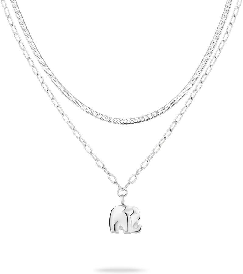 Tamaris Kettingenset Sieraad Geschenk Roestvrijstalen Ketting Little Elephant (set 3-delig) - Foto 7