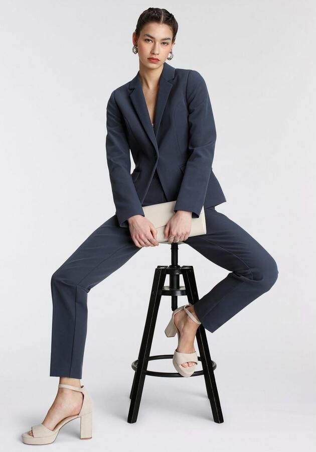 Tamaris Korte blazer in trendkleuren met passende pantalon - Foto 6