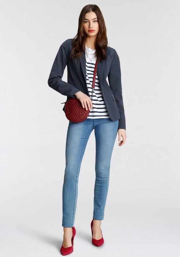 Tamaris Korte blazer in trendkleuren met passende pantalon - Foto 7