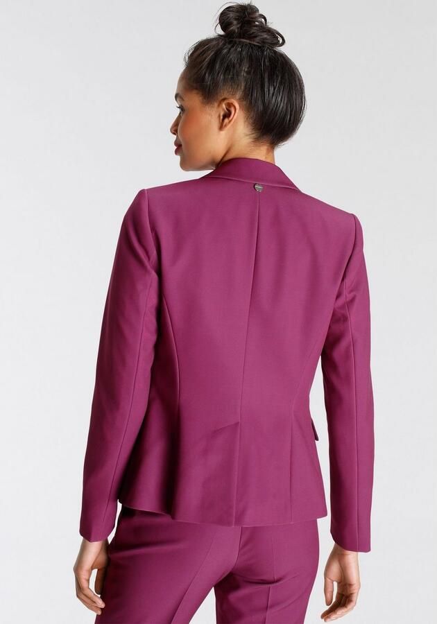 Tamaris Korte blazer in trendkleuren met passende pantalon - Foto 4