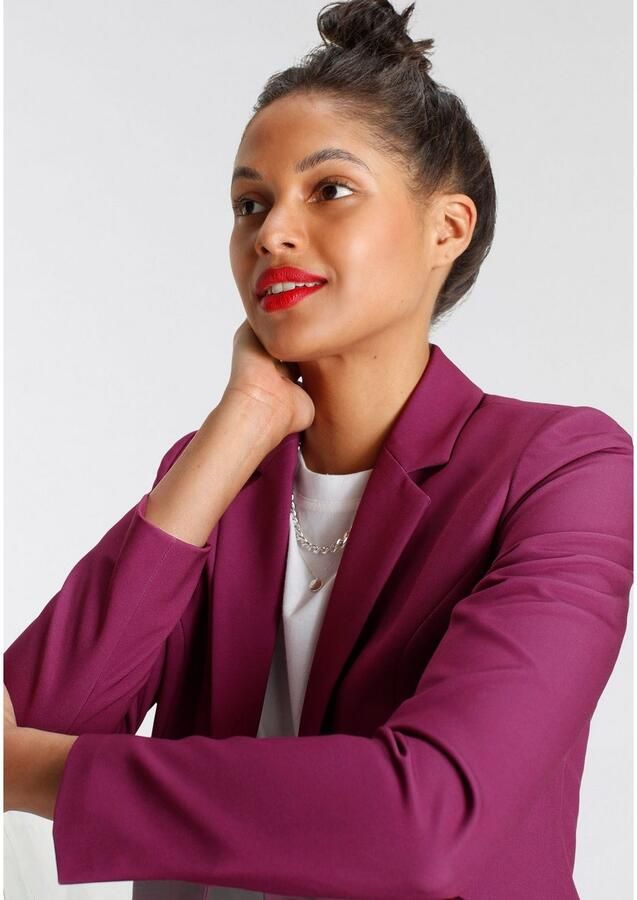 Tamaris Korte blazer in trendkleuren met passende pantalon - Foto 3