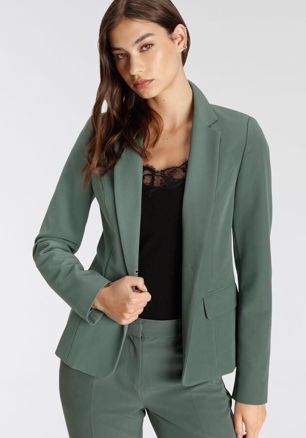 Tamaris Korte blazer in trendkleuren met passende pantalon - Foto 6