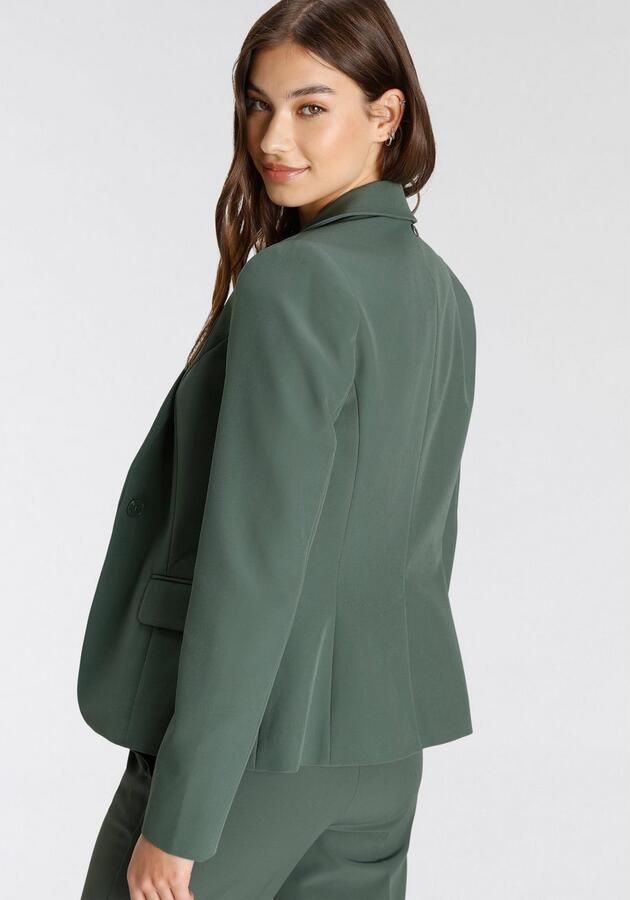 Tamaris Korte blazer in trendkleuren met passende pantalon - Foto 4