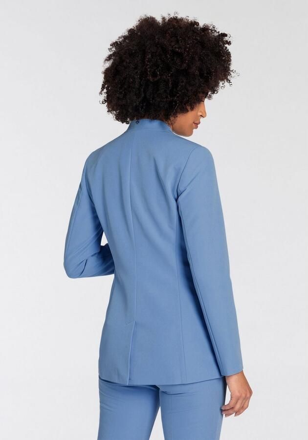 Tamaris Lange blazer zonder revers met haakjessluiting - Foto 4